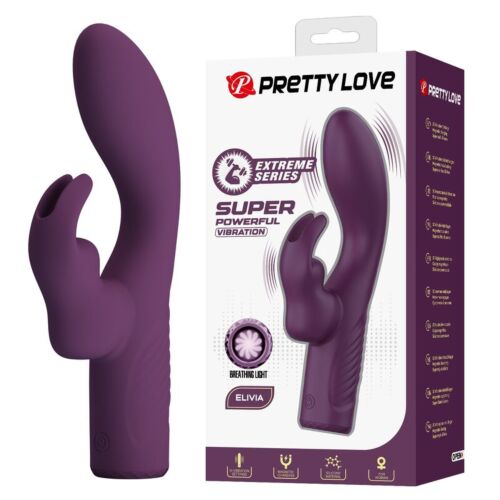 Vibrator rabbit DILDOS OLIVIA cu 10 funcții