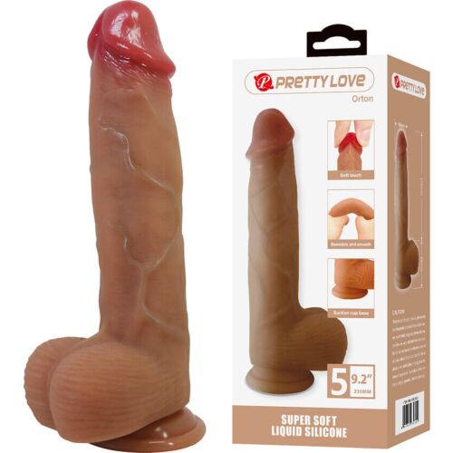 Dildo Realist PRETTY LOVE ORTON cu Suptie 23.5 cm