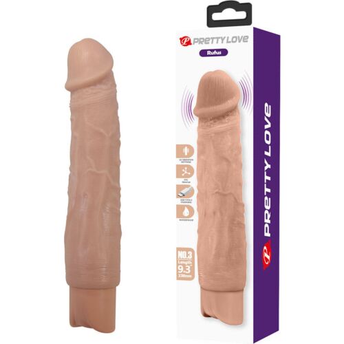 Vibrator Pretty Love Rufus flexibil și realist