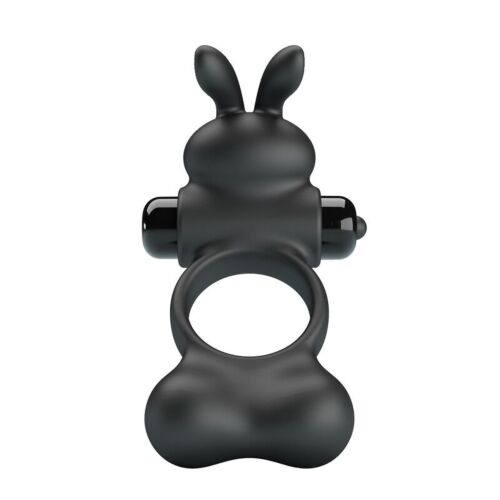 Inel vibrator Pretty Love cu stimulatoare din urechi de iepure
