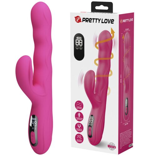 Vibrator Rabbit High Tech Pretty Love Winters cu design elegant