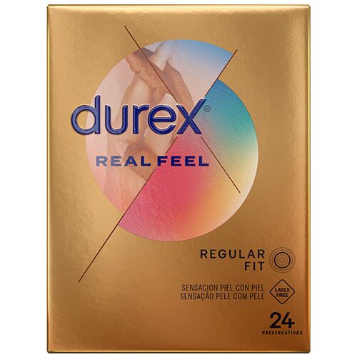 Prezervativ Durex RealFeel 24 bucăți - Senzatie naturala