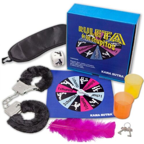 Joc erotic Diablo Picante Ruleta Kamasutra cu accesorii