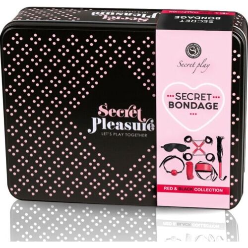 Set Bondage SECRETPLAY Red Collection cu 6 piese