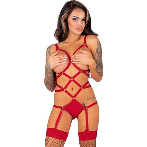 Set cu liguero LIVCO Corsetti Thiara LC 20113 - body și șosete