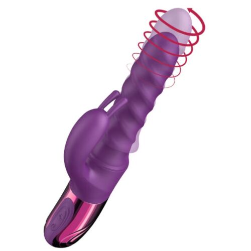 Vibrator Rabbit She.E.O Swirl cu stimulare duală