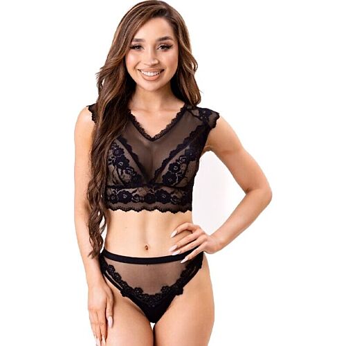 Set Lenjerie Sexy LIVCO CORSETTI ELIN cu Detalii din Dantelă