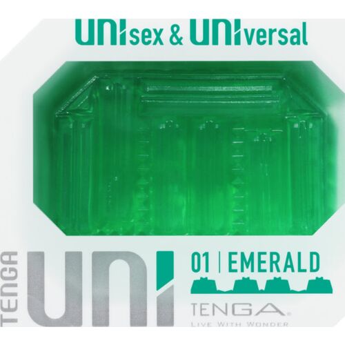 Masturbator TENGA UNI EMERALD cu design unisex
