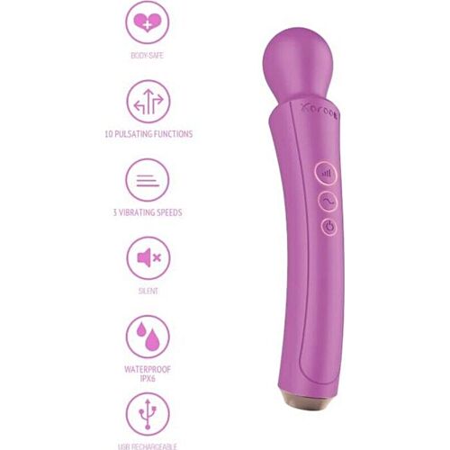 Vibrator XOCOON The Curved Wand cu vibrație puternică