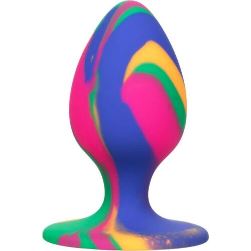 Plug Anal CalExotics Cheeky Medium Tie-Dye cu Ventuză