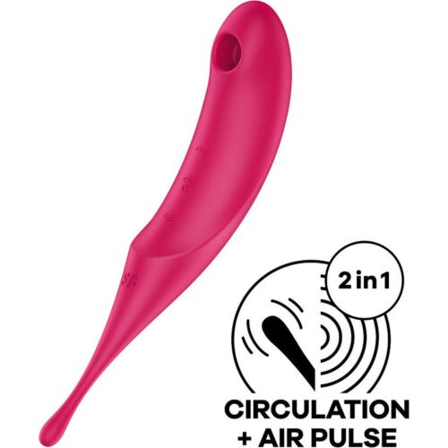 Succionator Satisfyer Twirling Pro cu dublă stimulare