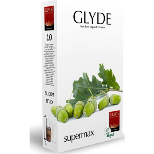 Prezervative Glyde Ultra Supermax Vegane Dimensiune Extra Mare