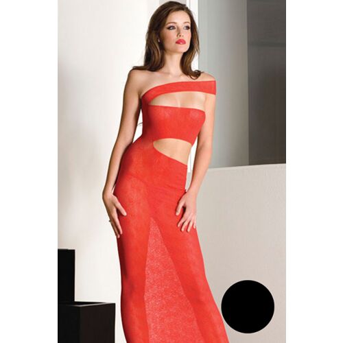 Rochie lungă Music Legs cu decolteu