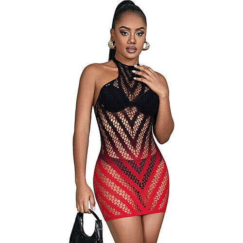 Rochie Elastică SUBBLIME 952242 cu plasă degradată