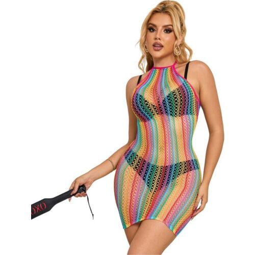 Rochie sexy Subblime rejilă colorată