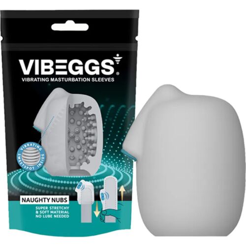 Manga masturbatoare Vibeggs Naughty Nubs cu vibrație