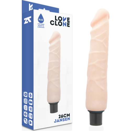 Vibrator LOVECLONE JANSEN 26 cm cu auto-lubrifire
