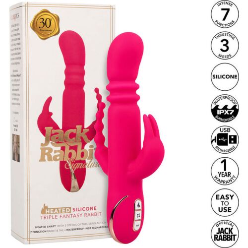 Vibrador CALEXOTICS Jack Fantasy cu încălzire rapidă