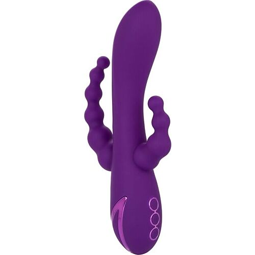 Vibrator CALEXOTICS Long Beach Bootylicious cu triple acțiune