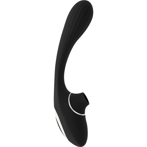 Vibrator S Pleasures Dual Suction cu stimulare dublă