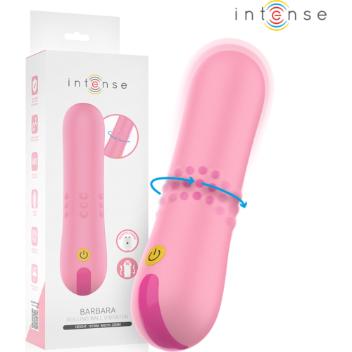 Vibrator Intense Barbara cu perle rotative și vibrație
