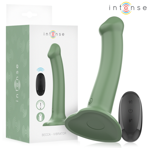 Vibrator INTENSE Becca cu telecomandă și ventuză