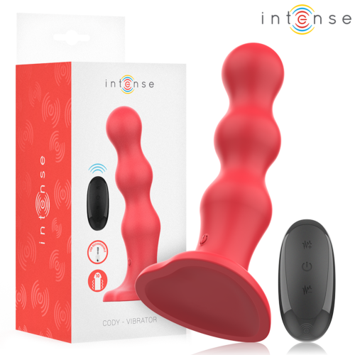 Vibrator INTENSE Cody cu ventuză și control la distanță