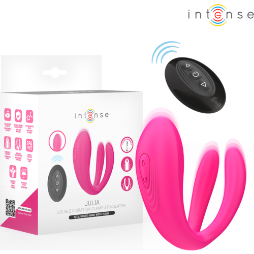 Vibrator Intense Julia cu control la distanță și stimulare dublă