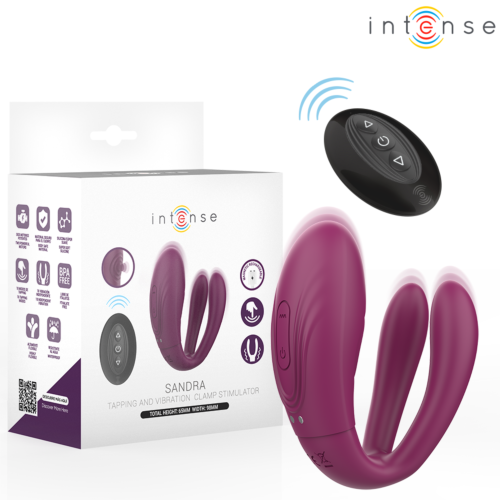 Vibrator INTENSE Sandra cu golpete și control remote