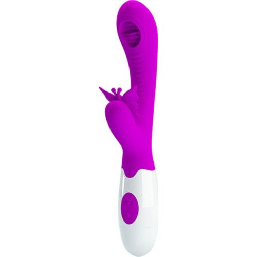 Vibrator Pretty Love Moth Licking cu funcții de lingere