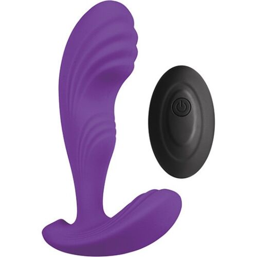 Vibrator S Pleasures Cozy cu telecomandă pentru stimulare dublă