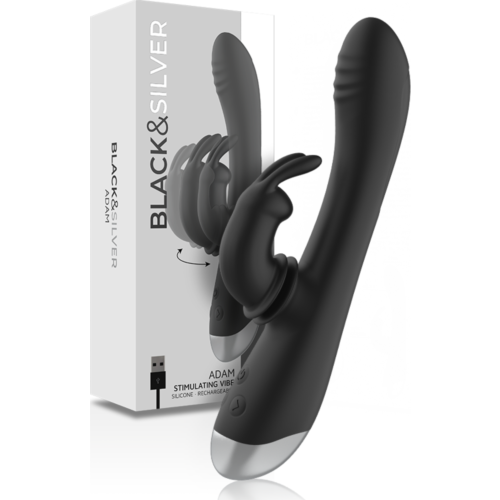 Vibratoare BLACK&SILVER Adam rabbit recargabil cu stimulare dublă