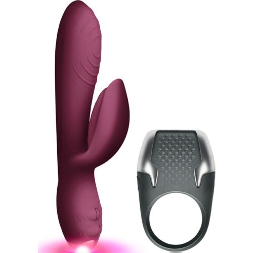 Kit Climaximum L'amour: Vibrator Rabbit și Inel Pene