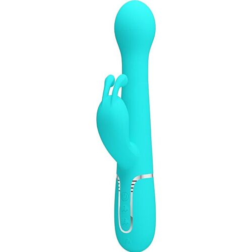 Vibrador Rabbit Pretty Love Dejon 3 în 1 pentru stimulare combinată