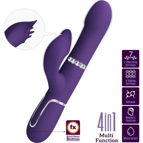 Vibrator Pretty Love Zalin cu perle și 7 moduri