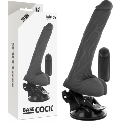 Vibrator REALÍSTIC BASECOCK 20 cm cu control remote