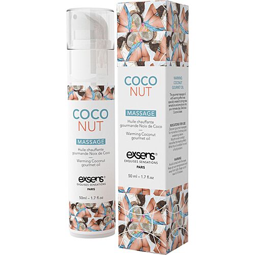 Ulei de masaj Exsens Warming Gourmet Coconut 50 ml cu efect de căldură