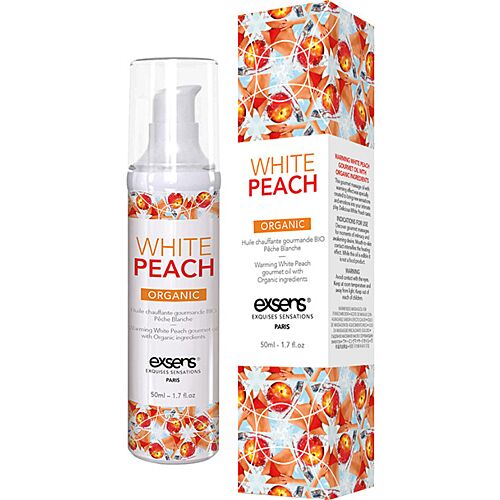 Ulei de Masaj Exsens White Peach 50ml cu Efect Calor