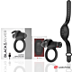 Inel Vibrant BLACK&SILVER AGRON cu control WATCHME