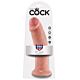 Dildo KING COCK 25.4 CM cu bază de sucțiune