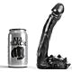 Dildo ALL BLACK 19 CM cu aspect realist