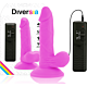 Dildo Diversia 17 cm cu vibrație flexibilă
