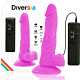 Dildo Diversia 18 cm cu vibrație și flexibilitate
