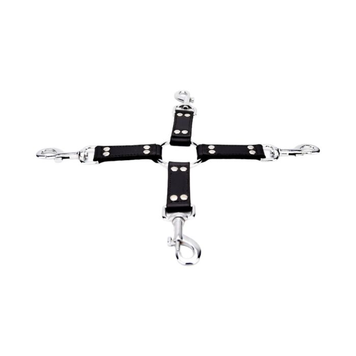 Restricții bound leather 4 Way Hog Tie Restricții bound leather 4 Way Hog Tie