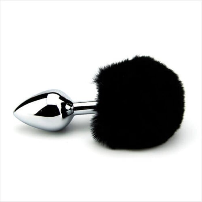 Butt Plug Furry Fantasy Bunny Tail cu coada de iepure Negro Butt Plug Furry Fantasy Bunny Tail cu coada de iepure Negro