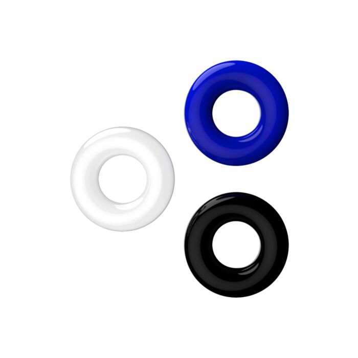 Ineluri de Penis JoyRings Doughnut Set de 3 Ineluri de Penis JoyRings Doughnut Set de 3