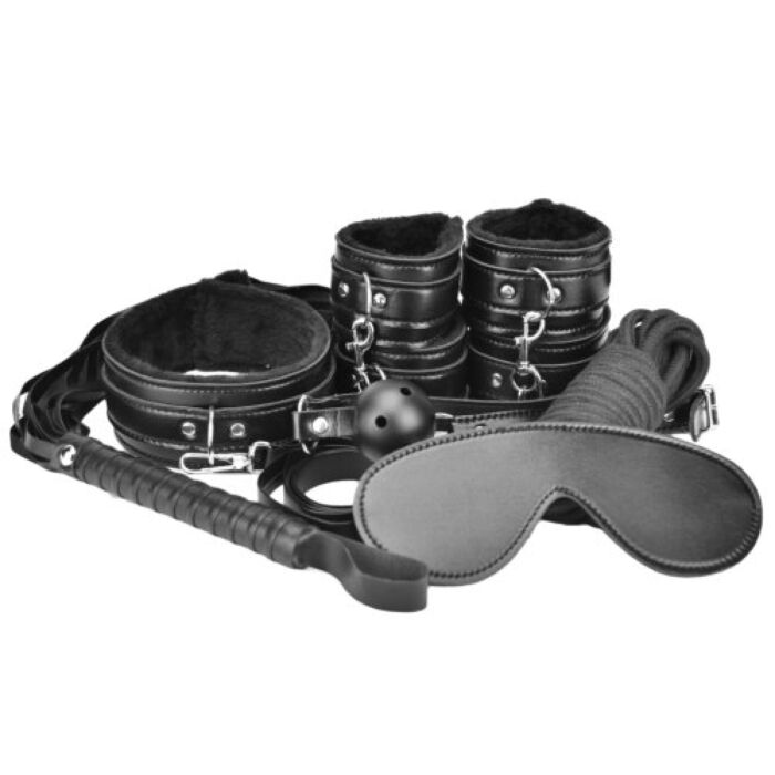 Kit de bondage Loving Joy 8 piese pentru începători Negro Kit de bondage Loving Joy 8 piese pentru începători Negro