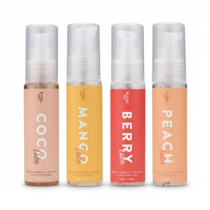 Lubrifiant Loving Joy Set 4 Pack cu arome de Mango, Piersică, Căpșună și Ciocolată Lubrifiant Loving Joy Set 4 Pack cu arome de Mango, Piersică, Căpșună și Ciocolată