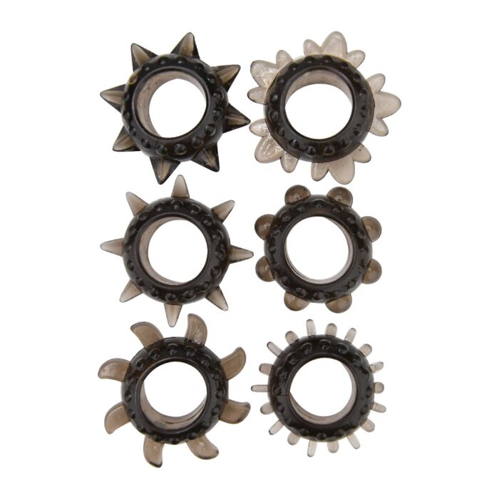 Set de inele texturate Loving Joy pentru stimulare Set de inele texturate Loving Joy pentru stimulare