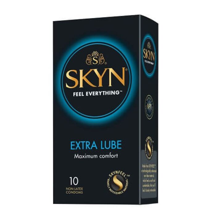 Prezervative Mates SKYN Extra Lubricate - 10 bucăți Prezervative Mates SKYN Extra Lubricate - 10 bucăți